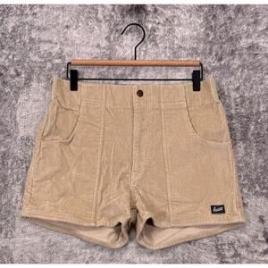 Hammies Corduroy Shorts 34 Mens Retro Sand 3"